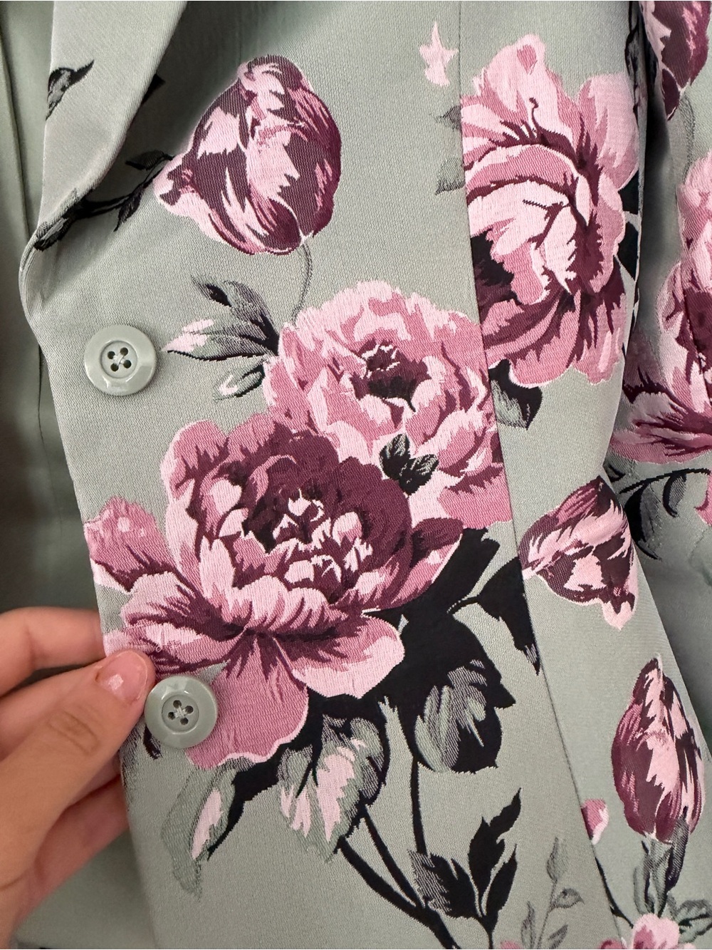 Alice + Olivia jacquard floral blazer - Picture 3 of 3